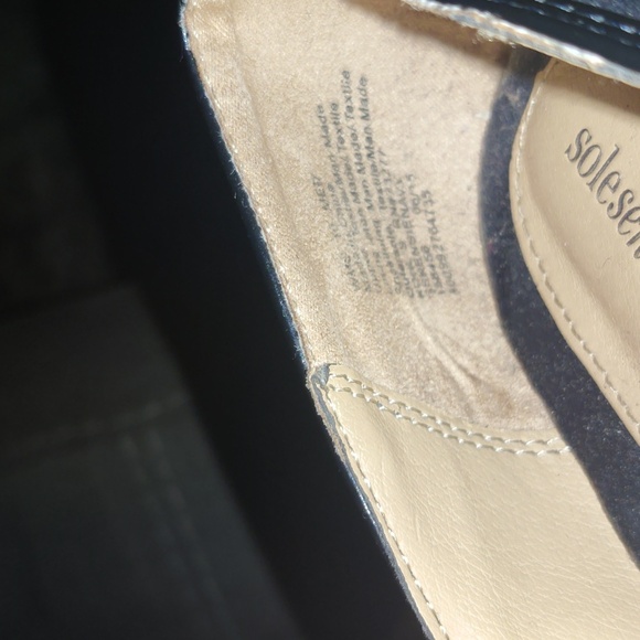 SOLE SENSIBILITY NAVY BLUE MARY JANE HEELS SIZE 10 - Picture 8 of 11